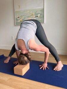 Wide leg standing forward bend (Prasarita Padottanasana):Yoga for Insomnia